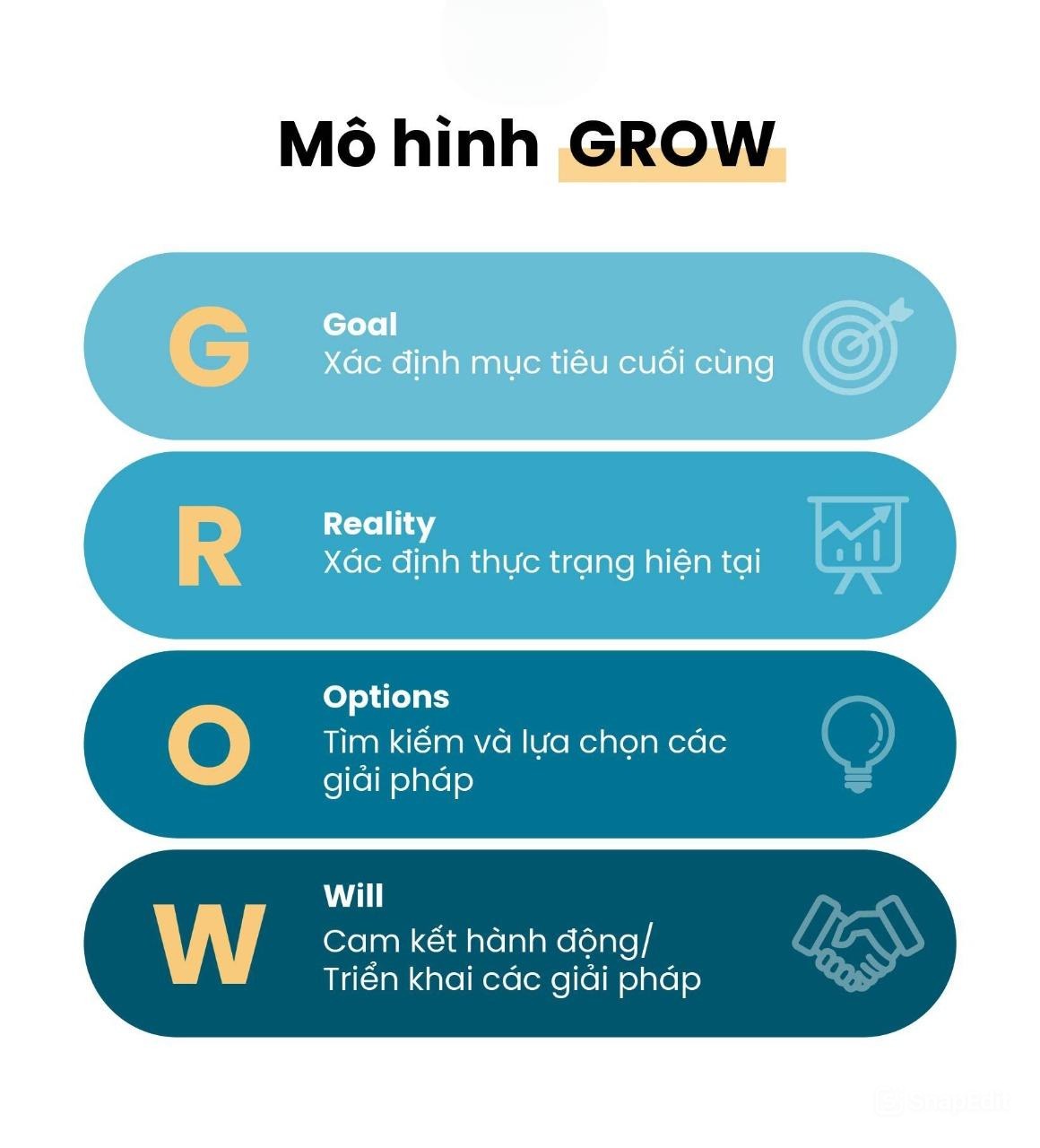 Mô hình GROW giúp quá trình vận hành hiệu quả hơn